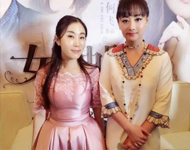 高潔與臺灣影星陳德容合影